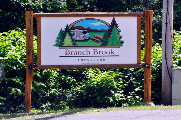 Branch Brook Campground entry sign